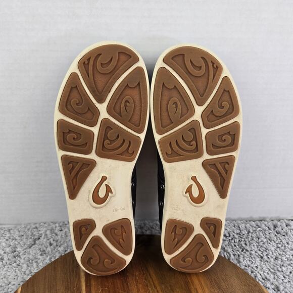 Olukai Nohea Moku Black Mesh Slip On Casual Daily Lifestyle Sneaker Mens 9.5 main image 5